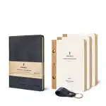 Zuriell Agenda Pocket Guru Kit, изработен от естествена кожа на базата на резерви (A6), на едро