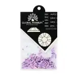 Körömdísz, Swarovski, 3D rombuszok, Global Fashion, szett 1440 db, lila 3861, nagyker Supreva