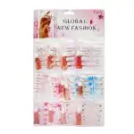 False nails set with glue included, 12 sets, Multicolor 17860, wholesale Supreva