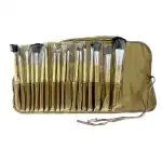 Set 18 pensule pentru make-up, Global Fashion, culoare aurie