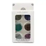 Global Fashion nail decoration, glitter, set, 6 pcs 20800, Supreva