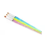 Gel Brushes, Oval Global Fashion SAM-23, 3 pcs 19127, Supreva