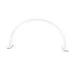 Table lamp, Led, Semicircular, White 20214