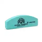Nail buffer, mini, grit 180/240, green 16712, wholesale Supreva