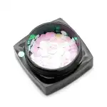 Set 6 paiete decorative pentru unghii, rotunde, multicolor