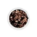 Set of 12 sequin decorations for nails, hexagon 16953