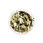 Set of 12 sequin decorations for nails, hexagon 16953