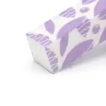 Nail buffer with purple leaf print 17873, wholesale Supreva