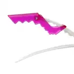 Hajcsat, 6 db, Fehér + Pink 21004, nagyker Supreva