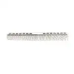 Short aluminum comb, silver 21405, Supreva