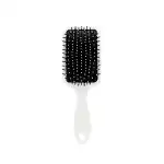Rectangular hair brush, Black with unicorns 20929, Supreva