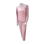 Дамска пижама S-M-L-XL розово-черна на едро ER001
