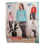 Дамска пижама S-M-L-XL-2XL розово-черна Feeling на едро 12104