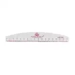 Nail file with ruler, 150/150, pink, 1 pc 22151, Supreva