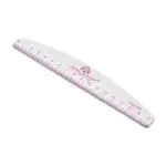 Nail file with ruler, 150/150, pink, 1 pc 22151, Supreva