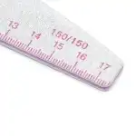 Nail file with ruler, 150/150, pink, 1 pc 22151, Supreva