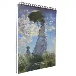 Скицник, Клод Моне, Печат „Променадата“, Жена с чадър, на едро