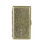Elegant Snuff Box, Gold Finish with Engraved Pattern, wholesale
