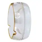 Transparent Round Ashtray with Gold Line, wholesale