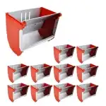 Rabbit feeders 15 cm, 10 pcs/set, wholesale Supreva