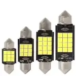 T10 izzók, 9SMD 3030, W5W, Canbus, 12V, 6000K, Fehér fény, 300lm, 36mm, T10-2B, nagyker