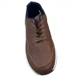 Pantofi sport barbat, 40-45, maro-albastru-alb, cu gauri, angro, JL08