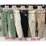 Дамски дънкови панталони, XS-XL, MOM FIT, зелени, с подходящ колан, Mimi Dave, едро, SR1166-6
