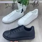 Tenisi barbat, 40-45, alb-negru, stil clasic, angro, D-8