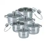Set oale din inox 12 piese Bohmann + polonic, engros