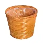 Bambusz Flor. Ovál Antikolt Narancs 66-2-A/NARANCS - 30*22*H13/49cm