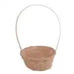 Bambusz Flor. Ovál Antikolt Kicsi 66-22-A/NARANCS - 25*18*H10/40cm