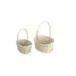 Vessző Florentin Ovál Fehér S/2 17-2-12 - 25*20*H11/32cm