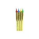 Świeca tortowa 4 sztuki 12cm Kolorowa 5999887098062, hurtownia Supreva