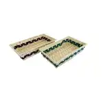 Coș de bambus cu dungi verde-violet 208-29 - 20*35*H7cm5999054125508, en-gros Supreva