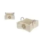 Дървена Kaspó, кафява лъка за цветя 232-W-211/L - 24.5*24.5*H10.5cm5999054141430, Supreva на едро