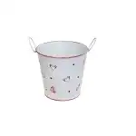 Cyna Kaspó White Szivecskés 140-B-22-60/S - D13/9*H13cm5999054143281, hurtownia Supreva