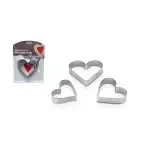 Formă biscuiți Inimă metalică 3 buc L-00557 8693395015579, en-gros Supreva