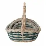 Wicker Basket with Oval Tabs Set/3 54-208 - 31*23*H9.5/14.5/31cm5999054144042, wholesaler Supreva