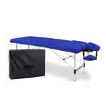 Massage table aluminum Zenet ZET-1044 size M dark blue, height adjustable