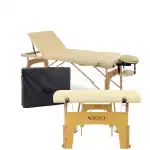 Wooden massage table / couch with 3 zones Zenet Zet-1047 size M beige