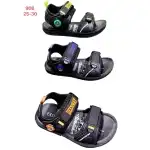 Boys' sandals, 25-30, black-orange, "Deerway", wholesale, 90B