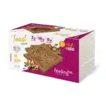 Alacsony szénhidráttartalmú pirítós kakaóval és rosttal 160g (cukormentes, laktózmentes) - FeelingOK, nagyker