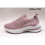 Pantofi sport dama, 36-41, textil, roz-alb, pietricele, slip-on, Jomix Shoes, angro, D2506-6