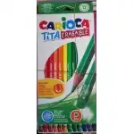CREION COLOR 12 CULORI CU RADIERA CARIOCA 42897, en gros Supreva