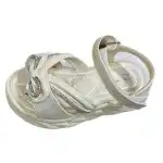 Sandale fetita, 25-30, alb, scai, funda cu pietricele, ZZY, angro, 75B