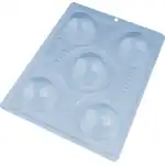 Forma do czekolady sferyczna, 3 części, 5 gniazd, Ø50mmxh25mm, hurt