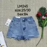 Дамски дънкови шорти 25-30 Light Blue Pebbles Mimi Dave LM245 на едро