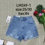 Дамски дънкови шорти Mimi Dave 25-30 Blue Pebbles LM249-1 на едро