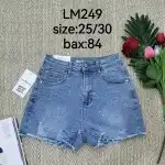 Дамски дънкови шорти 25-30 Blue Pebbles Mimi Dave LM249 на едро