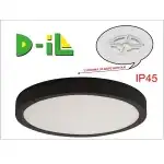 15040-LED ПАНЕЛ 24W /BLACK CIRCLE/ С КЛЮЧ - IP45